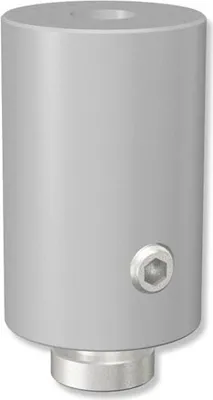 Produktbild von Interdeco Gardinenschienen-Deckenträger, Silbergrau Modell Sonius 2,5 cm (Packung 2 Stk.)