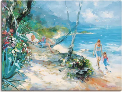 Produktbild von ARTland Leinwandbild Gelassenheit Größe: 120x90 cm