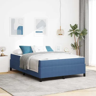 Immagine prodotto di Maison Exclusive - Letto con materasso blu 140 x 190 cm Tessuto