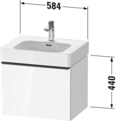 Produktbild von Duravit DE4276004550000 DN WTU WH 584x452x440 Az 1 Ei mr Mt