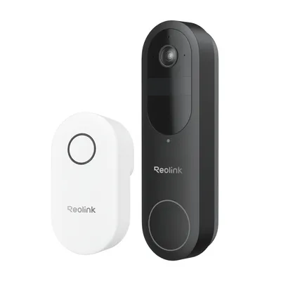 Produktbild von Reolink 2K 4MP video zvonek na baterie s gongem, inteligentní detekcí a více možnostmi vyzvánění, 2,4/5GHz WiFi, noční vidění, 2cestný hovor, černý