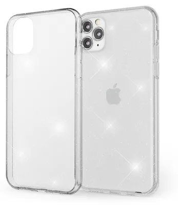 Produktbild von NALIA Glitzer Handy Hülle für iPhone 11 Pro Max, Schutz Case Cover Tasche Bumper Transparent