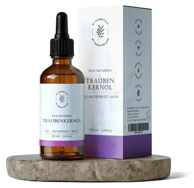 Produktbild von Kräuterland Traubenkernöl 100ml kaltgepresst & naturreines Hautöl
