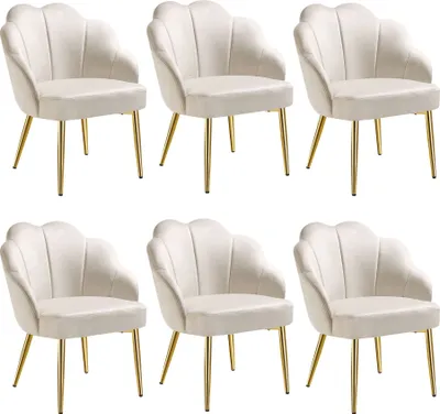 Produktbild von tectake® Cocktailsessel Hellen gepolstert, mit Samtbezug 66 x 62 x 80,5 cm
