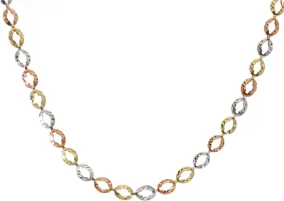 Produktbild von Damen Collier echt Gold 333 (8 kt) in tricolor 45 cm lang