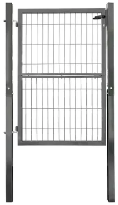 Produktbild von Gartentor Gartentür Zauntür Zauntor Gartenpforte Quadratrohr Anthrazit Grün mit Schloss V2Aox, Farbe / Türhöhe:Anthrazit / 140 cm