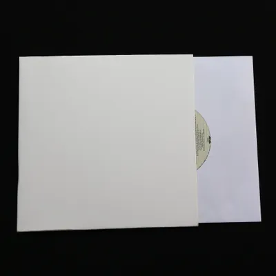 Produktbild von Single 300 g Deluxe Cover 185x185 weiß zur Aufbewahrung von Singles inklusive Innenhülle Vinyl Schallplatten 50 Stück