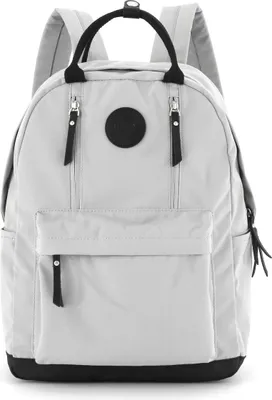 Image de Himawari | Sac à dos pour ordinateur portable A4, pour le travail et l'école, gris clair, 28x40x15 cm