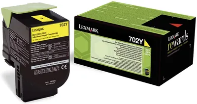 Productafbeelding van Lexmark 70C20Y0 Originele Lexmark tonerkarton (geel), retourprogramma (0070C20Y0, 070C20Y0, 70C20Y0, 702Y, NO702Y)