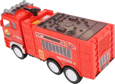 Immagine prodotto di Camion dei pompieri con luci e suoni, 4D, grande, stimola la fantasia, camion dei pompieri elettrico universale da collezionare e con cui giocare