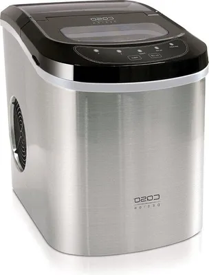 Immagine prodotto di Macchina per cubetti di ghiaccio - Produce circa 500 g di cubetti di ghiaccio all'ora, tempo di produzione dei cubetti: 6-13 minuti, capacità serbatoio acqua: 2,2 l, spegnimento automatico, indicatore del livello dell'acqua