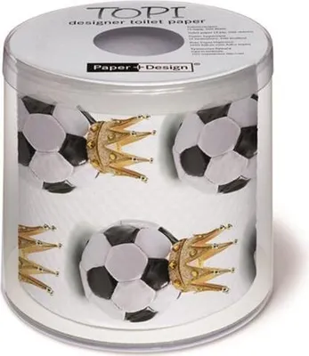 Immagine prodotto di Rotolo di carta igienica stampato Soccer King - Il re del calcio