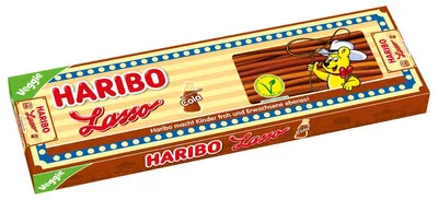 Obrázok produktu pre Haribo Lasso Cola zeleninová ovocná žuvačka s cukrárenskou náplňou 3500g
