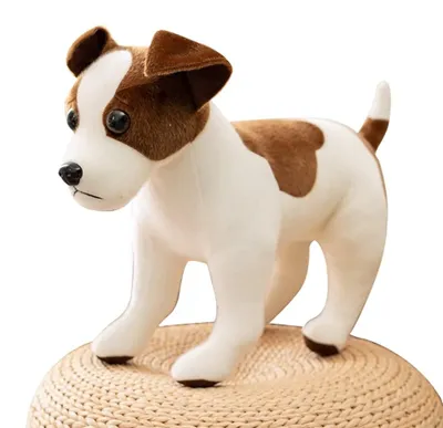 Immagine prodotto di Solidchoice - Peluche a forma di cane, Jack Russell Terrier in piedi, altezza 30-35 cm