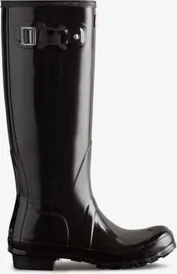 Produktbild von Hunter Original Tall Gloss Boot Black Größe EU 40,5