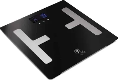 Zdjęcie produktu dla Berlingerhaus BH-9734 z pomiarem tkanki tłuszczowej i wody 180 kg Kolekcja Matowa Czerń