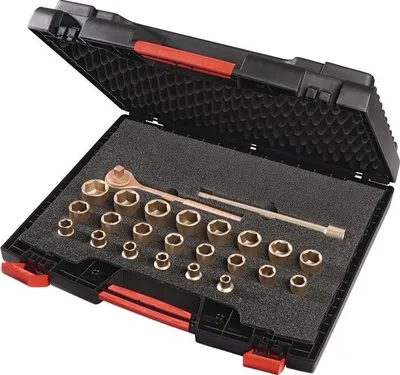 Produktbild von Knarrenkasten 25-teilig SW 10-32 mm Antrieb 1/2