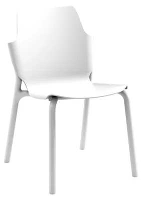 Produktbild von Outdoor-Stuhl Moderner Rebecca Mobili Almar 83x56x47 cm Polypropylen Eisweiß 2er Set