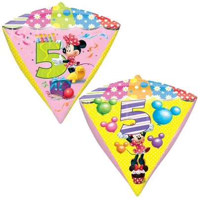 Produktbild von Minnie Maus Zahl 5 Folienballon UltraShape
