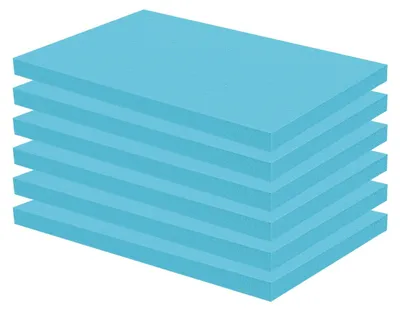 Imagen del producto de Juego de 6 láminas de poliestireno expandido para proyectos creativos