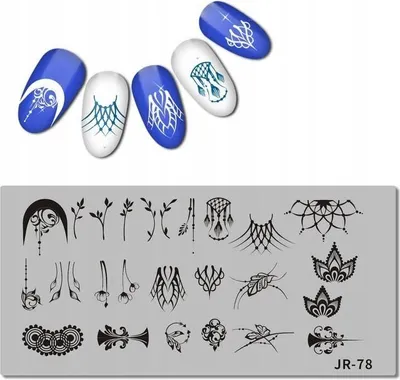 Image de JR-78 Plaque de marquage pour le nail art