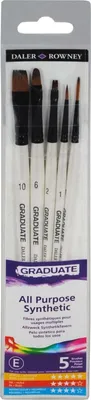 Zdjęcie produktu dla Daler Rowney Graduate Multi-Technique Brush Synthetic Zestaw pędzli 5 szt.