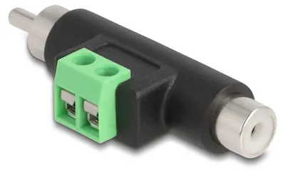 Immagine prodotto di DELOCK Cinch St und Cinch Bu > 2 Pin Terminalblock Adapter