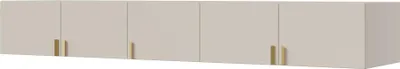 Kleiderschrank, Drehtürenschrank Kaschmir mit Ablageflächen und Kleiderstangen Breite 250 cm