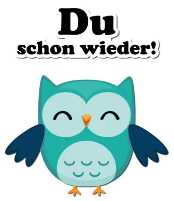 Produktbild von Deko Aufkleber Toilettendeckel – Lustiger Badezimmer Funsticker für WC Deckel / Spülkasten R173-06 Eule