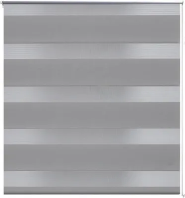 Obrázek produktu pro vidaXL Roleta Zebra 80,9 x 175 cm, šířka látky 76,7 cm, šedá