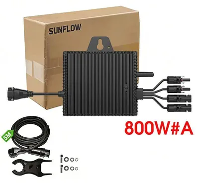 Imagen del producto de Microinversor solar, alta eficiencia, monitoreo inteligente, 800W, 230V