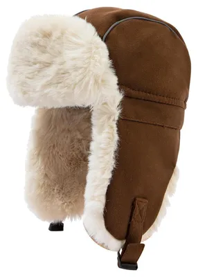 Produktbild von Wintermütze mit Ohrenklappen Herren Damen Warme Fliegermütze PL2404-Coffee Einheitsgröße