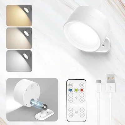 Zdjęcie produktu dla Obrotowa kinkiet LED, biały, sterowanie dotykowe 360°