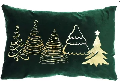 Produktbild von Unique Living - Dekokissen Gold Dunkelgrün - 40x60cm