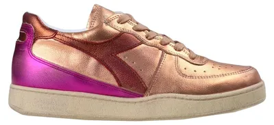 Produktbild von Damen-Sneaker Diadora Mi Basket Low Metallic Used, Vintage-Leder 40,5