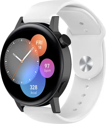 Produktbild von Strap-it Huawei Watch GT 3 42mm Sportarmband (Weiß)