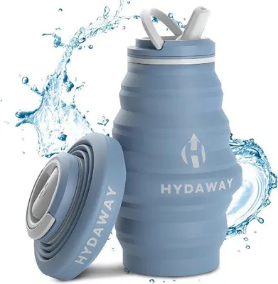 Produktbild von Famanu Wasserflasche 500 ml | Faltbare und wiederverwendbare Silikonflasche