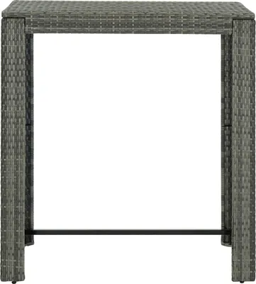 Produktbild von vidaXL Garten-Bartisch Grau 100x60,5x110,5 cm Poly Rattan