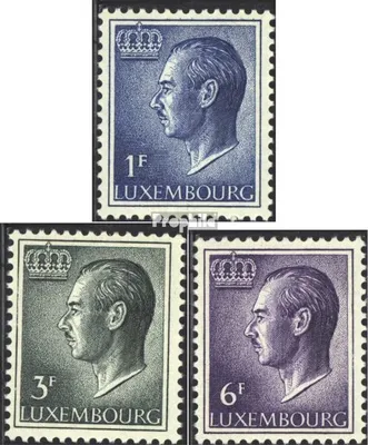Produktbild von Briefmarken Luxemburg 1965 Mi 711ya-713ya (kompl.Ausg.) postfrisch Jean