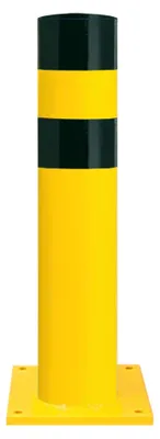 Produktbild von Moravia Rammschutz-Poller XXL Stahl schwarz/gelb 273 x 1200 mm zum Aufdübeln