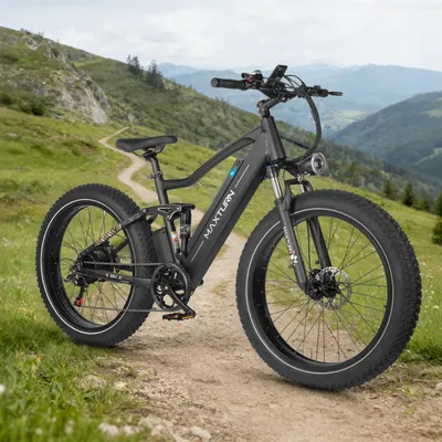 Zdjęcie produktu dla Rower elektryczny MX1 – fatbike 66 cm – akumulator 48 V 13 Ah – silnik 250 W – prędkość 25 km/h – zasięg 40 km – wyświetlacz LCD