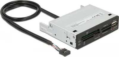 Image de DELOCK 3.5 USB 2.0 Card Reader 5 Slot + 1 x USB 2.0 Typ-A