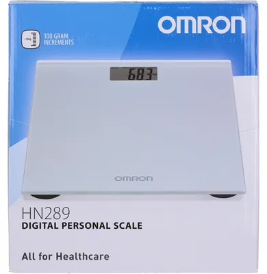 Obrázok produktu pre OMRON HN-289-ESL digitálna kúpeľňová váha strieborno-sivá, 1 ks