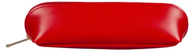 Image de Trousse à crayons rouge à fermeture éclair