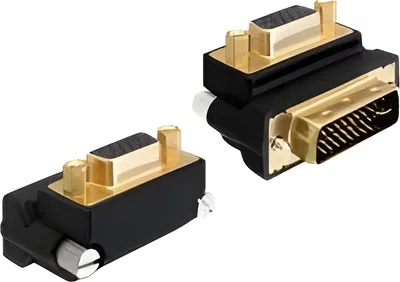 Immagine prodotto di DELOCK DVI Adapter DVI(24+5) -> D-Sub15 St/Bu 270°