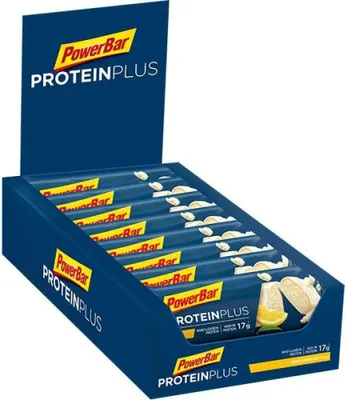 Imagen del producto de PowerBar Protein Plus 30%, 55 g, Contiene proteína de caseína, proteína de soja y proteína de suero de leche. 188 kcal, 341 kcal, 790 kJ, 1436 kJ
