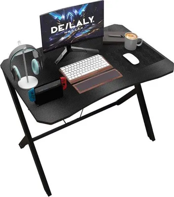 Obrázek produktu pro 35palcový růžový herní stůl s povrchem z uhlíkových vláken