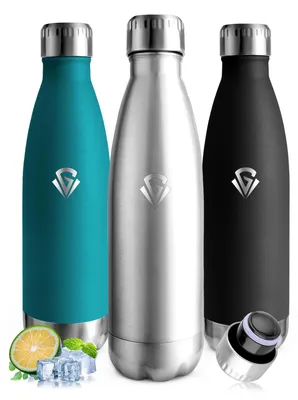 Image de Bouteille en acier inoxydable Mujigaga, 750 ml, isotherme, anti-fuite, sans BPA