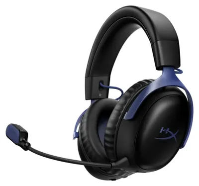 Produktbild von HyperX Cloud III S – Wireless Gaming-Headset – (Scharz/Blau), Black; Blue, China, Ohrumschließend, Geschlossen, 115 mm, 210 mm
