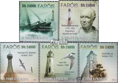 Produktbild von Briefmarken Sao Tome e Principe 2010 Mi 4448-4452 (kompl.Ausg.) postfrisch Leuchttürme